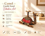 Brass Dhokra Sitting Camel Candle Stand (5 Inch) Vedansh Craft