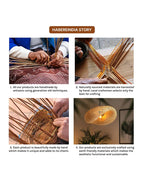 Rustic Bamboo Hanging Lamp for Home Decor and Hall