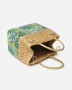 Seagrass Picnic Tote Basket Handmade for Lunch, Travel & Outdoor Fun