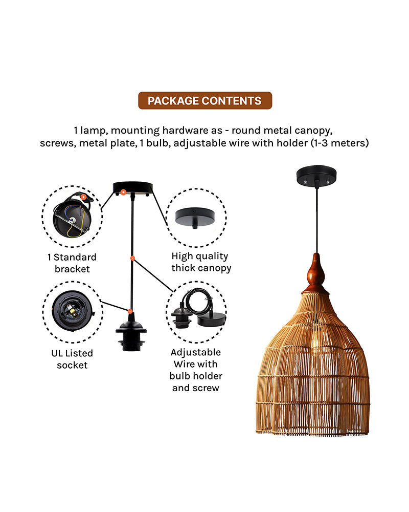 Modern Pendant Hanging Light for Living Room and Home Spaces