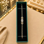Colorful CZ Tennis Bracelet for Women | Gold-Tone Clasp, Gift Box Vedansh Craft