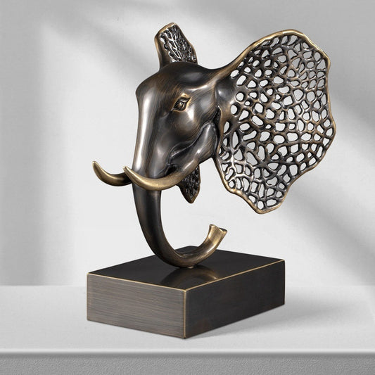 Brass Elephant Home Decor For Living Room Or Entryway