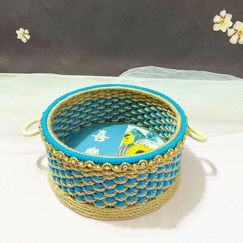 Ins Countryside Storage Basket Hemp Rope