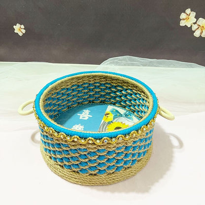 Ins Countryside Storage Basket Hemp Rope