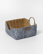 Rustic Handmade Seagrass Handle Basket for Gifts, Storage, and Everyday Organization