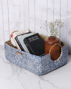 Rustic Handmade Seagrass Handle Basket for Gifts, Storage, and Everyday Organization