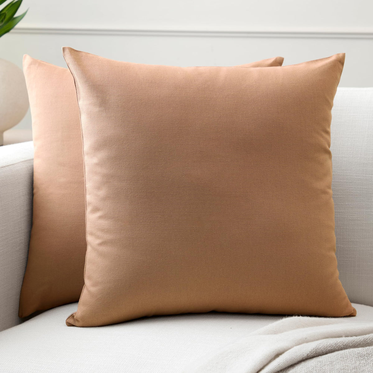 Encasa XO Cushion Covers, No Inserts, Cotton Throw Pillow Cases
