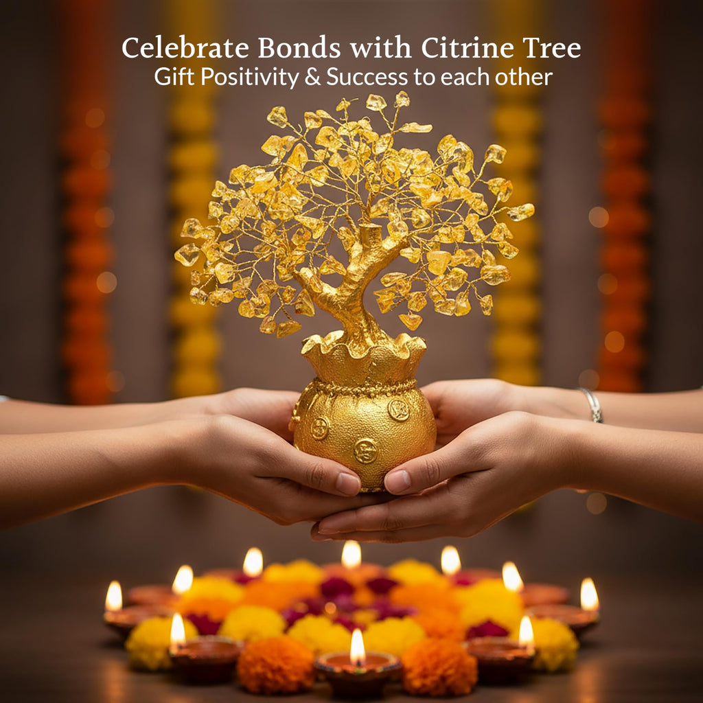 ZAICUS Citrine Crystal Tree for Home Decor & Feng Shui Gift