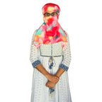 Switchon Rayon Mill dye Innovative scarf for Women with closer 4 inch Hook and Loop Tape size adjustable (Red_Multi)