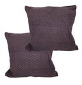 House of Quirk Polar Fleece Fabric Cushion Cover with Zipper Pack of 2 (Dark Brown, 45 x 45 cm)