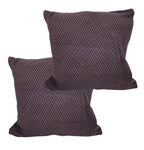 House of Quirk Polar Fleece Fabric Cushion Cover with Zipper Pack of 2 (Dark Brown, 45 x 45 cm)