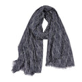 AQVA Printed Cotton Scarf for Women Stylish (Steroid Navy) | Head and Face Cover Scarf for Girls with 100% Cotton | Soft & Lightweight Scarves/Stoles for all Weather (72 x 43 in)
