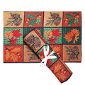 PRAKARTIK BY INDUARTS Tropical Eco-Friendly Cotton Dining Table mats, Reusable, Machine Washable, Everyday Use Multicolor Rectangular Placemats, Set of 4 (33x47 cm) Kafalo