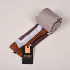 MORU Kyoto Luxe Women’s Autumn Bloom Scarf | Lightweight Wrap Stole with Abstract Floral & Geometric Pattern in Rust, Mauve & Olive | All-Season Fashion Accessory