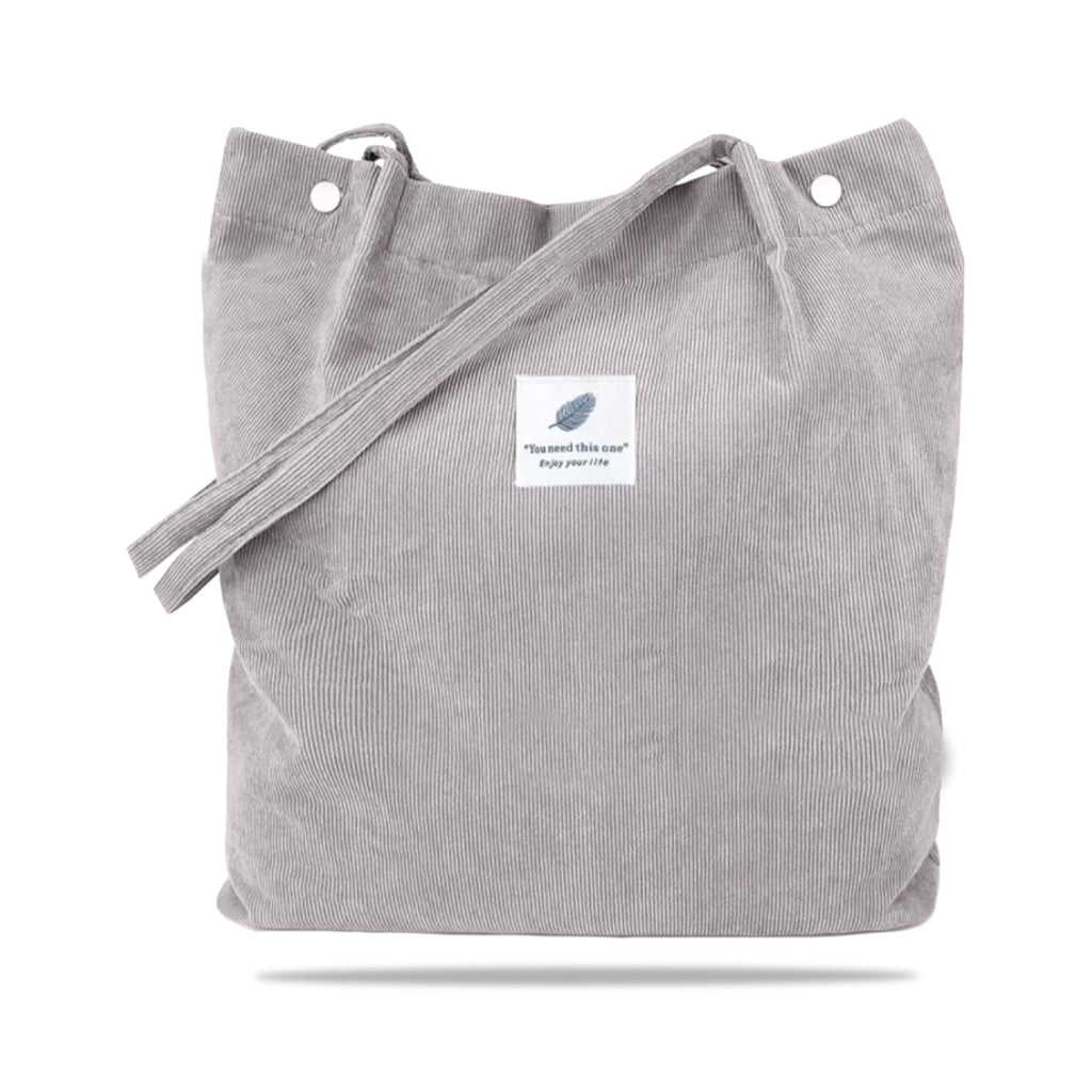 Kraptick CanvasTote Bags – Stylish Shoulder Tote Bag for Everyday Use For Women Reusable Compact Perfect as a Grocery, Shopping Bags for Grocery (Grey)
