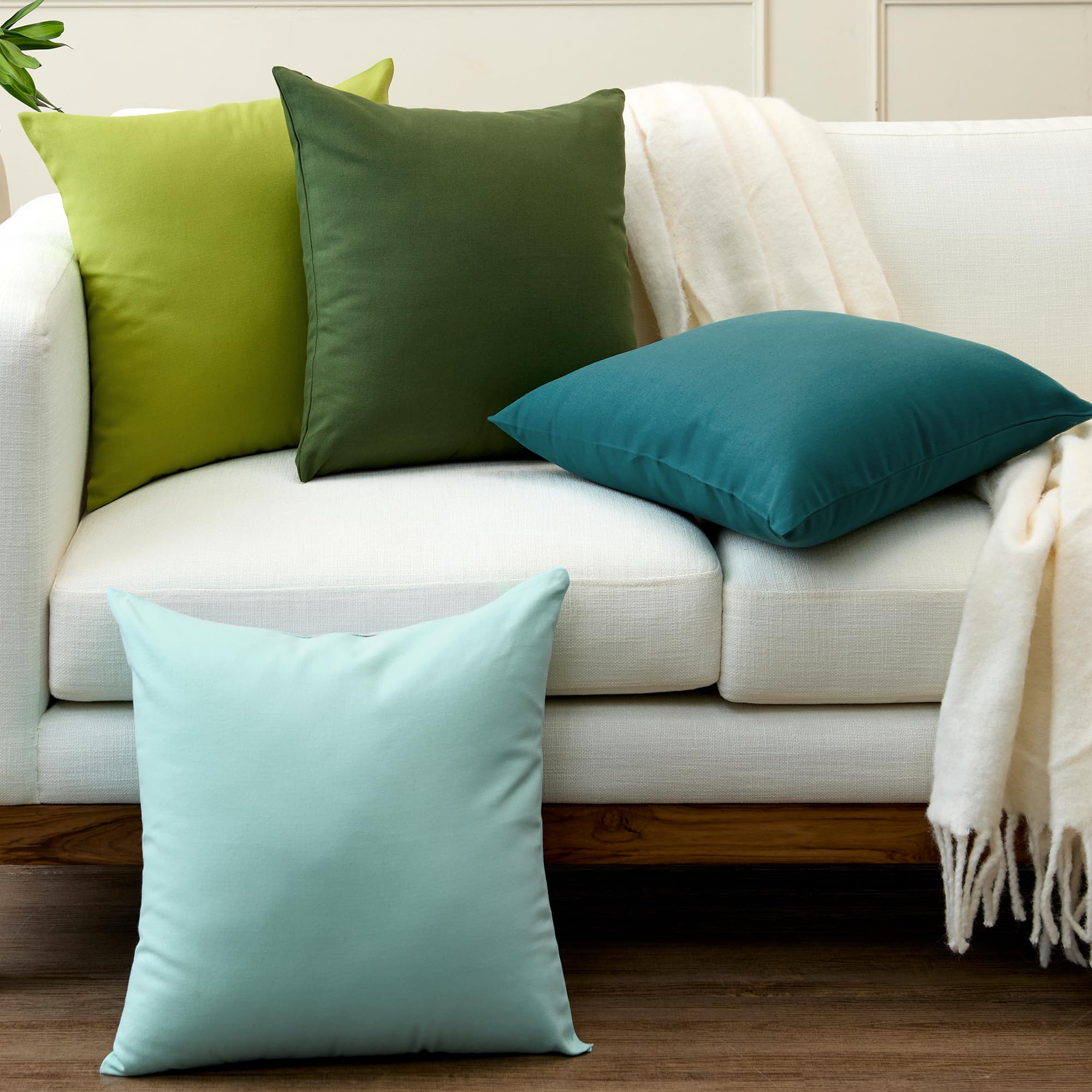 Encasa XO Cushion Covers, No Inserts, Cotton Throw Pillow Cases