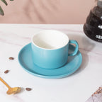 Celestial Blue Teacup And Saucer