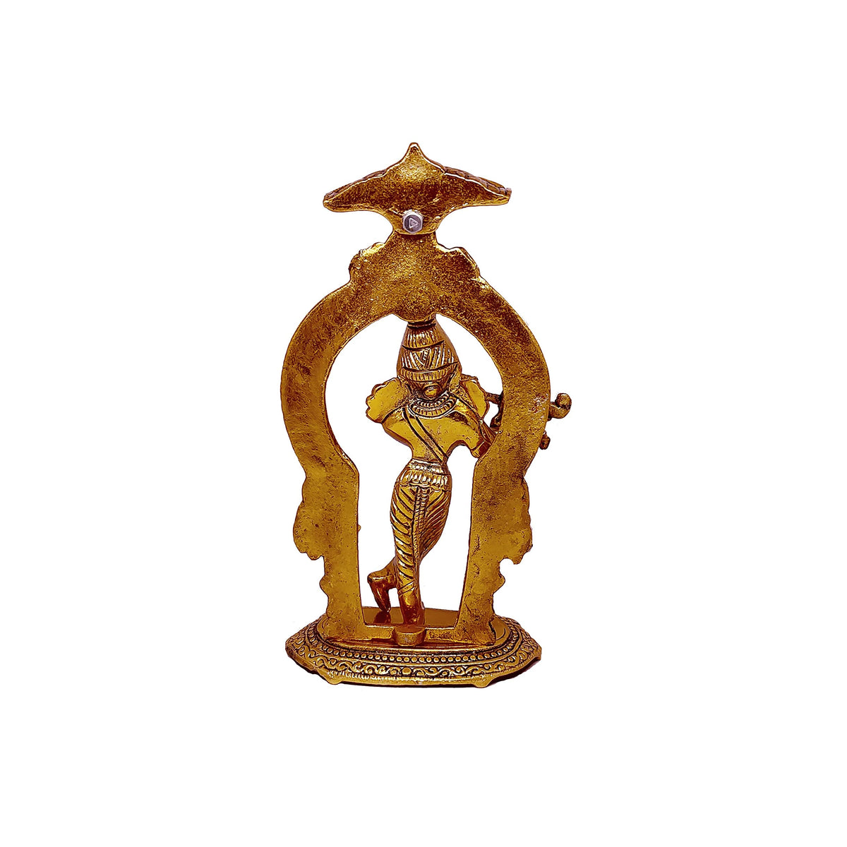 KridayKraft Lord Krishna Metal Statue,Krishna Murti Playing Flute for Temple Pooja,Decor Your Home,Office & Gift Your Relatives,Showpiece Figurines,Religious Idol,Gift Article...