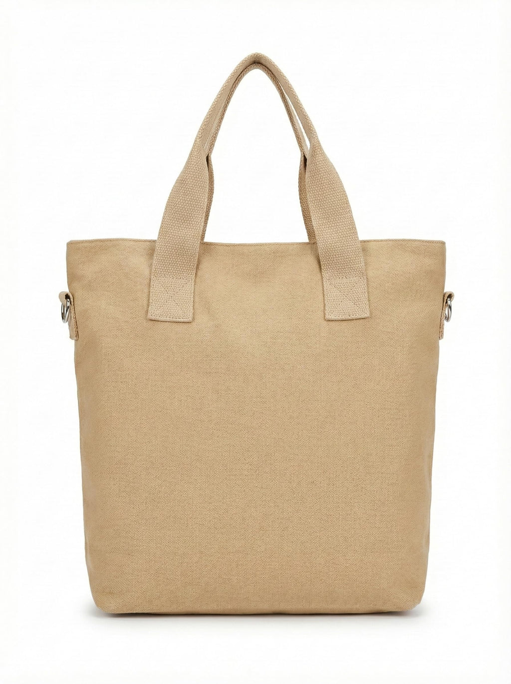 BROGBUS Canvas Tote Bag for Women Office Use, College Girls with Compartment, Khaki