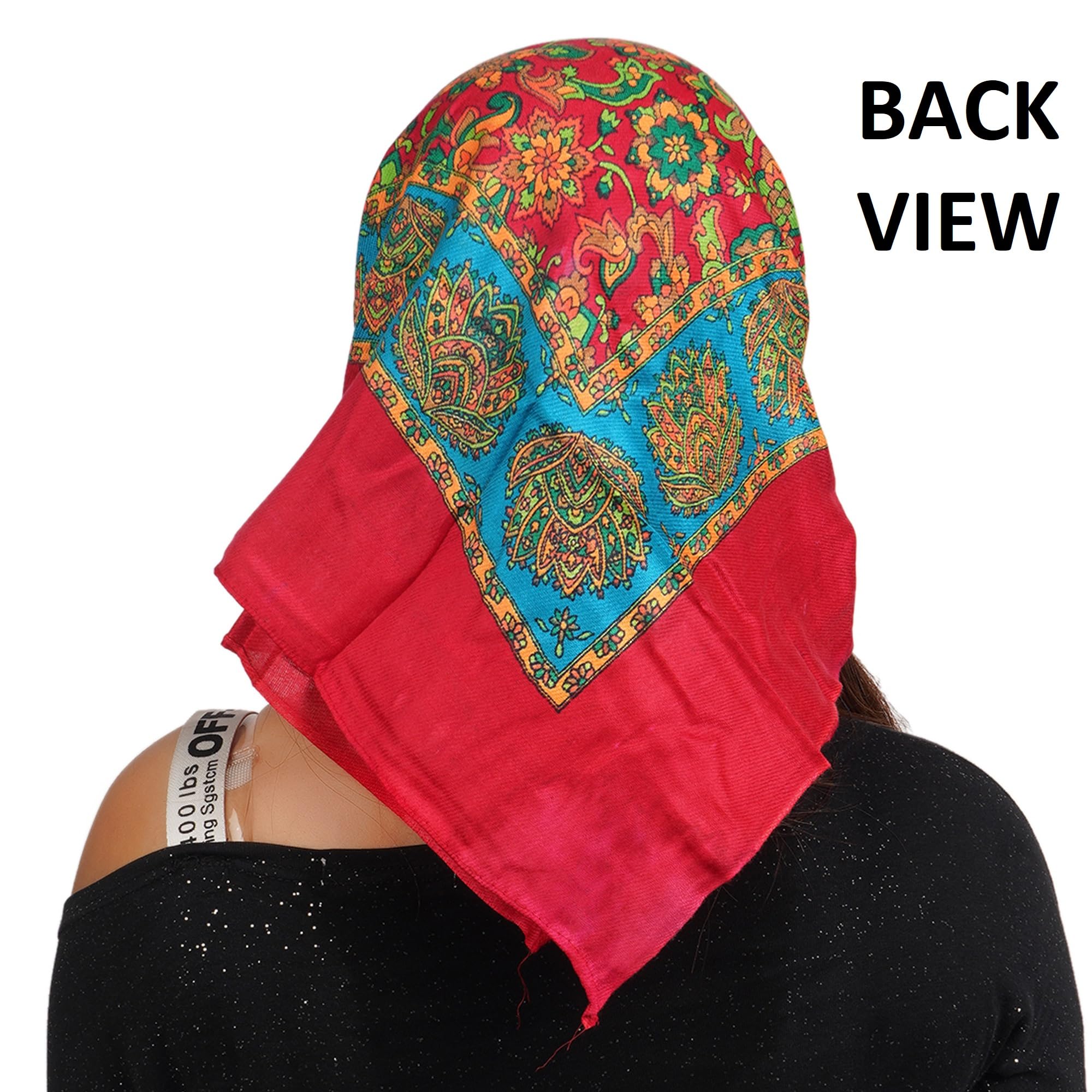 KETKAR Women Head Scarf for Cozy Warm for Winter_Pack Of 1,Red