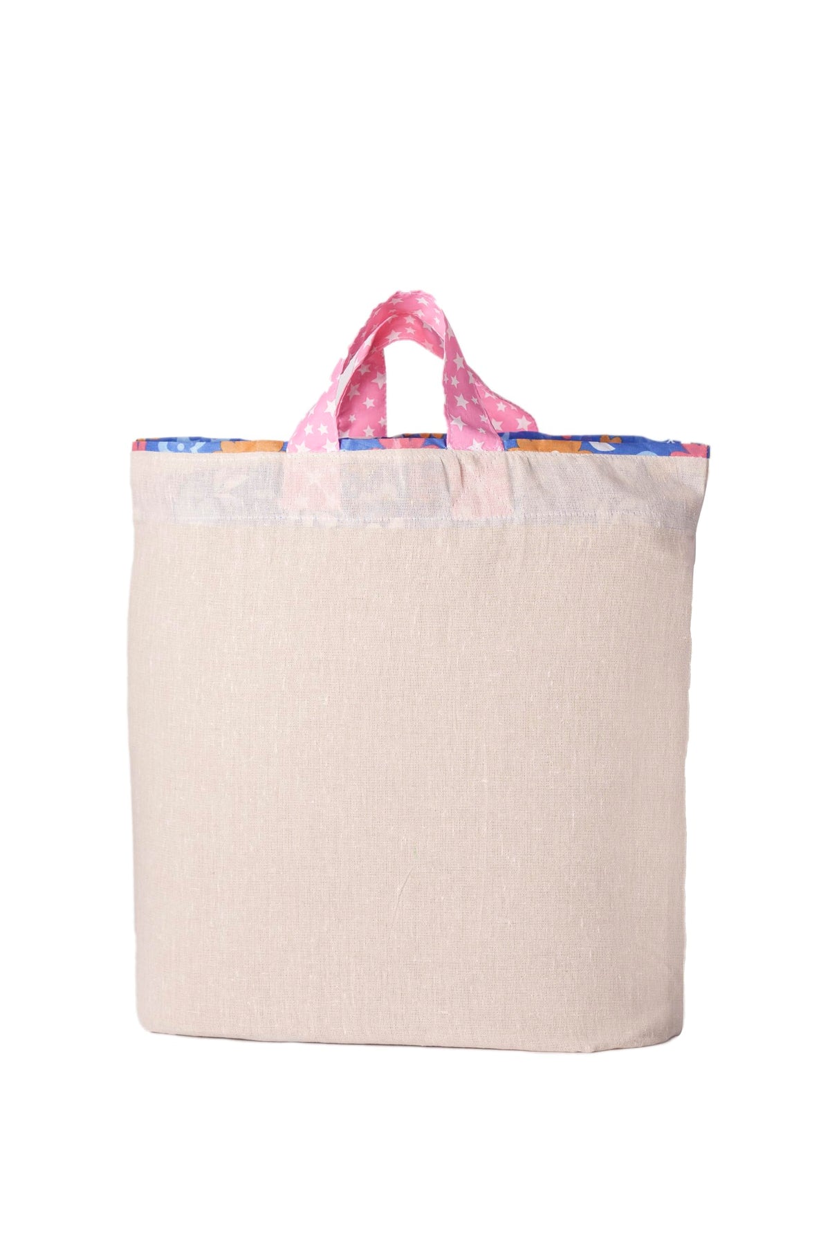 Homemaker Hydi Bags 100% Cotton Reusable Grocery Shopping Bag | Foldable Easy to Carry Vegetable Bag | Eco-Friendly (18 x 18 Inch) Combo Pack of 10