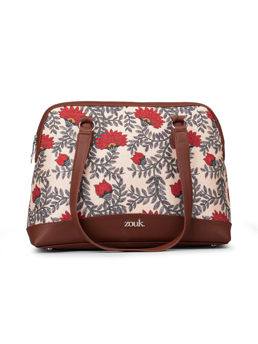 ZOUK Carry-All Work Bag | Stylish Handbag for Women Office Use | 13-Inch Laptop Compartment | Water-Resistant | Tote Bag for Office, College & Travel | Nawabi Couture