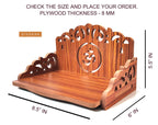 DIVOKAH® Plywood Small Wooden Temple for Home Office and Shop/Wall Hanging Temple/sinhasan/Pooja mandir/Pooja Stand/Hindola (8 MM Plywood Thickness) WDN_OMO