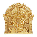 ARTVARKO Brass Ashtalakshmi Laxmi Set of 8 Pcs Ashta Lakshmi Wall Hanging for Diwali Pooja Mandir Temple Office Décor Marriage (5.5x5.5 Inch Each Idol) Gold