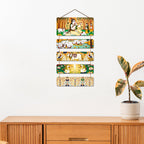 Artvibes Shri Krishna & Village Scene Folk Art Wall And Door Hanging for Home | Spiritual Decor Items | Graphic Art | Wall Illustrations | Artwork| Stylish Modern Decor Item | Gift Items (WH_6732N)