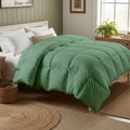 Day Care® Cloud Loom 600 GSM Filling Microfiber Comforter | Ultra Warm Heavy Winter Quilt Blanket Rajai | Soft, Fluffy & Hypoallergenic Bedding | 60x90 Single Bed - Emerald Green Kafalo