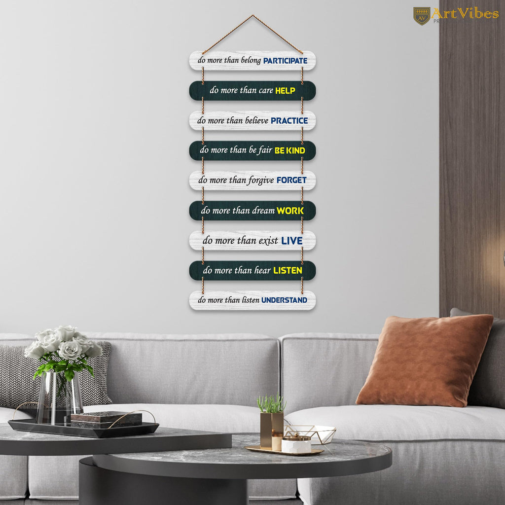 Artvibes Positive Quote Decorative Wall Hanging Ornaments | Quotes Decor Item | Craft For Everyone | Wall Illustrations | Office Decor | Wall Art Print | Inspirational quotes | Gift Items (WH_9303N)