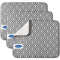 Primeway® Microfibre Drying Mat for Kitchen Utensils | Hide Stain | Water Absorbent | Quick Dry | Reversible for Kitchen Counter Dry mat | Kitchen Place mat | 45x40cm | Grey (Pack of 3 Mats) Kafalo