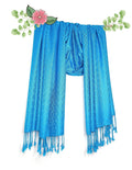 Chandwasia Viscose Scarf, Scarves, Stole & Shawl Batik Design For Men & Women For Summer & Winters, (Unisex), Blue