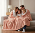 A Brand New - Umi Towel Sherpa Blanket for Winter Single Bed 500GSM, Ultra Super Soft Comfort & Luxury Fleece for Heavy Winter, Mid Winter & AC Room (60X90 Inches, Dark Orange & White) Kafalo