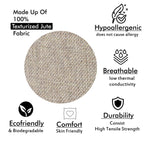 Yellow Weaves Jute Texture Cushion Covers, 16 X 16 Inches, Multicolour, Set of 5, 250 TC