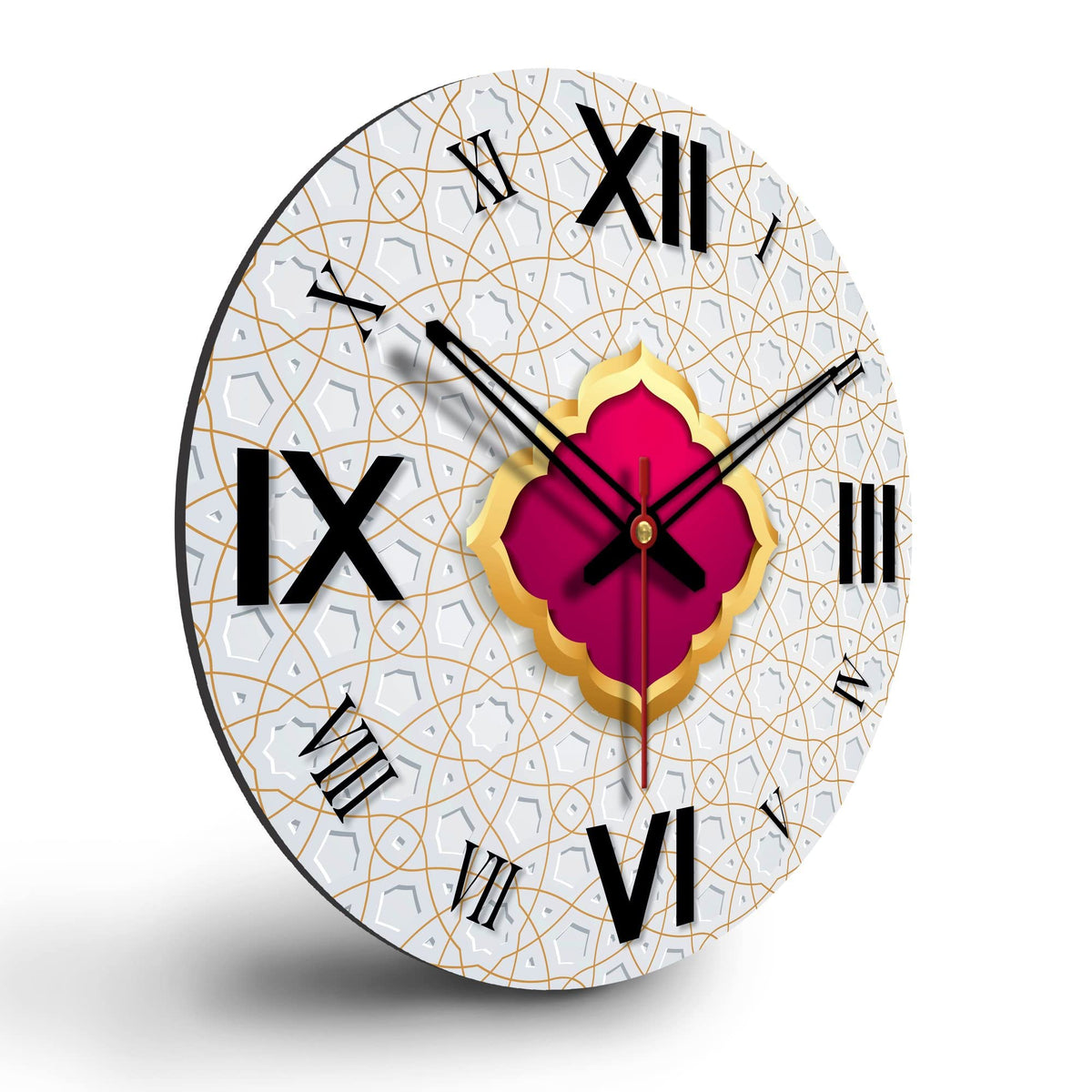 VIBECRAFTS Decorative Design Wooden Wall Clock for Home Decor | Office | Livingroom, Bedroom | Cafe | Gifts (WWCVC1Pcs_15066)