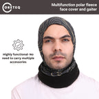 Coreteq Multifunction Polar Fleece Neck Warmer Gaiter Face Cover for Men and Women (Psy Green)