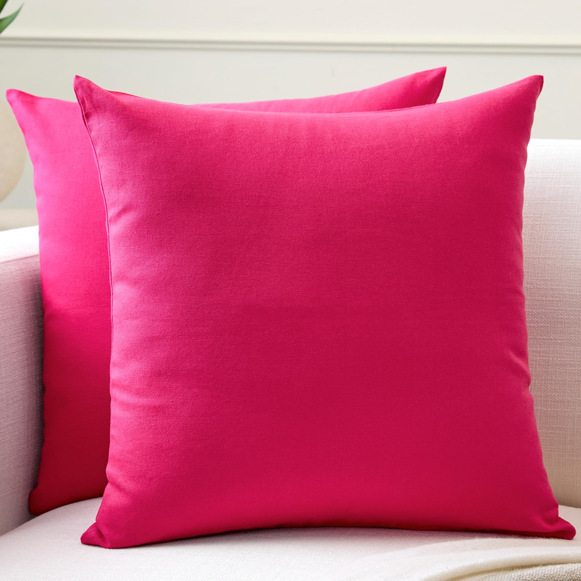 Encasa XO Cushion Covers, No Inserts, Cotton Throw Pillow Cases