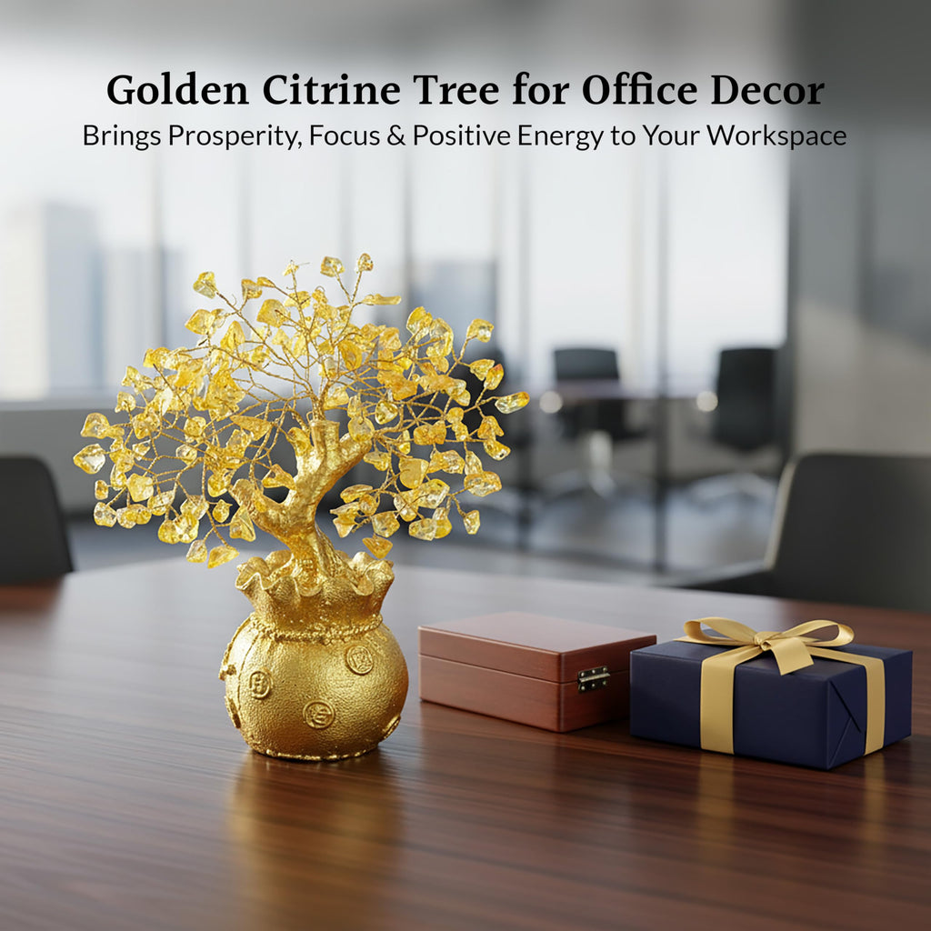 ZAICUS Citrine Crystal Tree for Home Decor & Feng Shui Gift