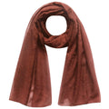 Lina & Lily Solid Shimmer Sparkle Glitters Sheer Maxi Shawl Head Scarf Hijab (#32 RUST)