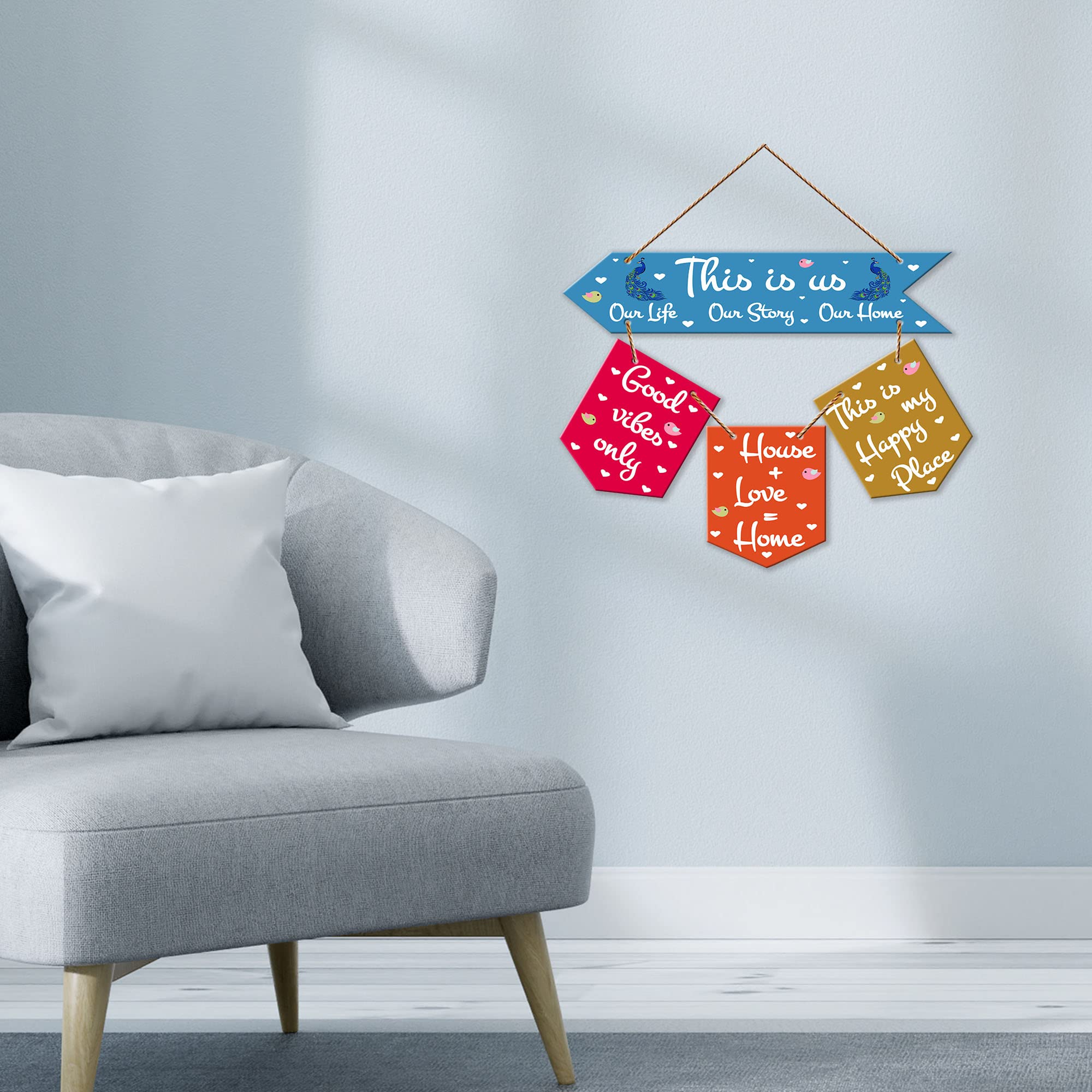 Artvibes Wall Hanging Home Decorative Wall Art for Living room | Bedroom | Gifts | Wall Hanger for Decoration | Modern Decor | Artwork | Wall Sculpture | Signs & PlaquesArt Print (WH_6401NR)