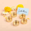 Little Blooms 12-pcs Metal Tea Light Holder - Golden Round Decorative Diya Stand | Tealight Candle Holders for Home Decor | Elegant Tealight Holder for Festivals & Special Occasions