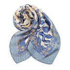 Ahamo Silk Blend Square Scarf for Women 70x70cm | Stylish Paisley Print Bandana Headscarf | Satin Hair Accessory for Daily Use/Wedding/Office