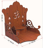 MANDIRAM SSI Fully Handmade Beautiful Small Wooden Home and Office Temple