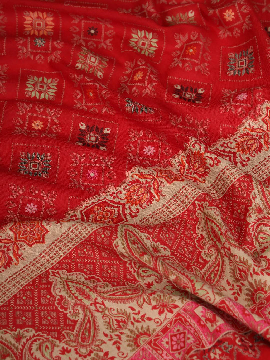 Pashmoda Women Chaman Kaani Woven Design Shawl (Size: 101 X 203 Cms)
