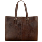 HYATT Leather Accessories Full-Grain Natural Cro Leather Ladies Handbags & Sling Shoulder Tote Bags For Women Laptop Big Size Branded Stylish. Size- L-16 X H-12.5 x W- 4.5 Inches (MEHANDI GREEN)