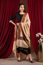 Naureen Women Pashmina Blend Shawl with Kashmiri Embroidery, Warm and Soft, 40x80 inch