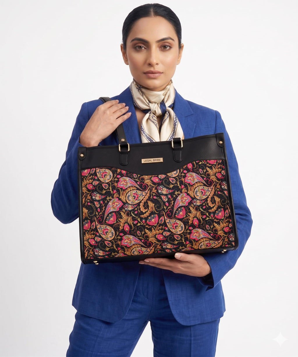 LEGAL BRIBE Tote Bag (Orange and Black)