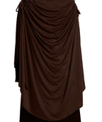 Mehar Hijab's Modest Women's stylish Drip Drop Texture Soft feel good fabric Ulema DD Side Slit & Tie Hijab (Cocco, XX-Large)
