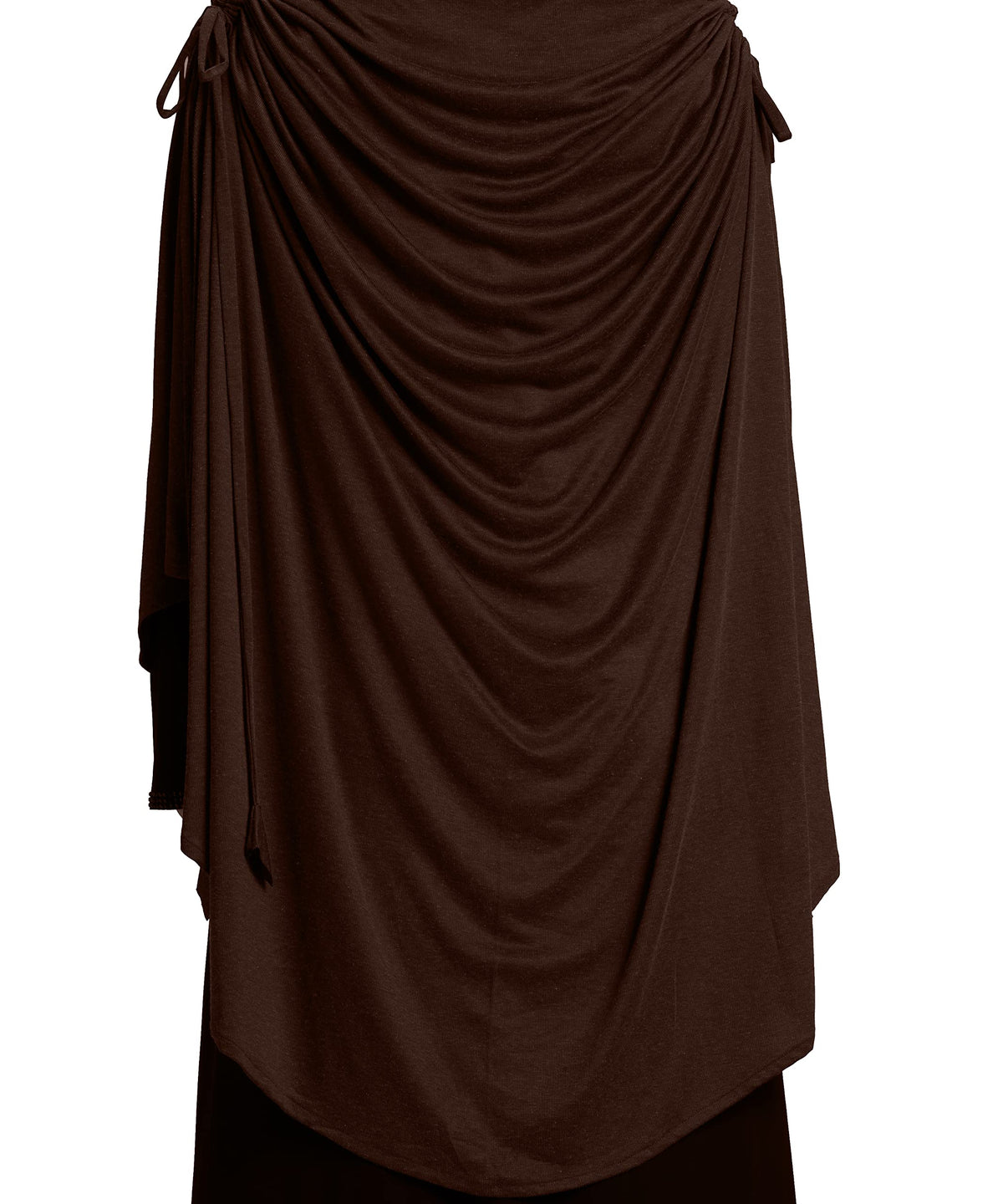 Mehar Hijab's Modest Women's stylish Drip Drop Texture Soft feel good fabric Ulema DD Side Slit & Tie Hijab (Cocco, XX-Large)